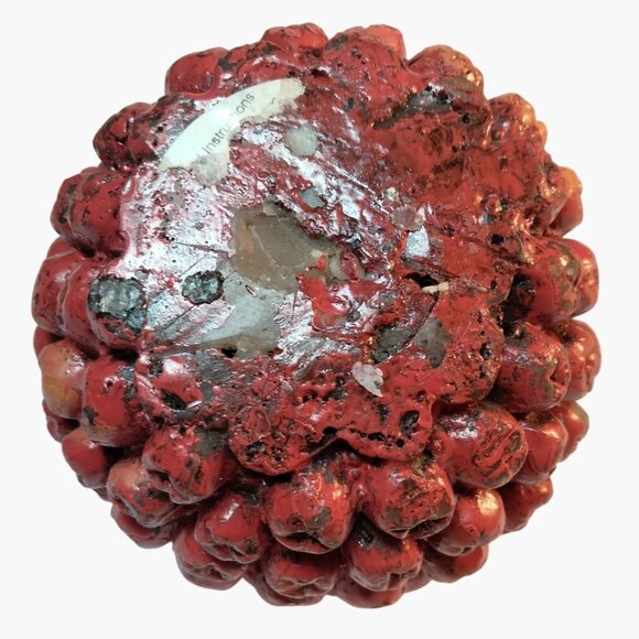 Red Cranberry Shape Candle Set Thanksgiving Holiday Berry Look - Picture 6 of 6